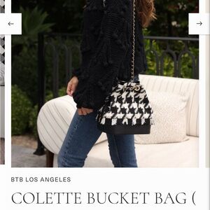 Brand new BTB Los Angeles houndstooth bag
